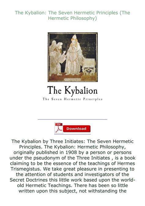 kybalion 7 principles pdf.